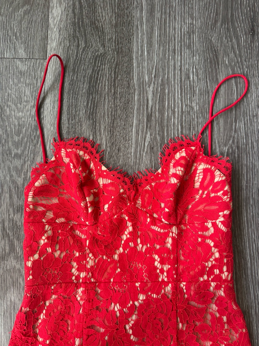Free People X Fame & Partners Red Lace Dress | Backless NWT Size 4 - Picture 2 of 16